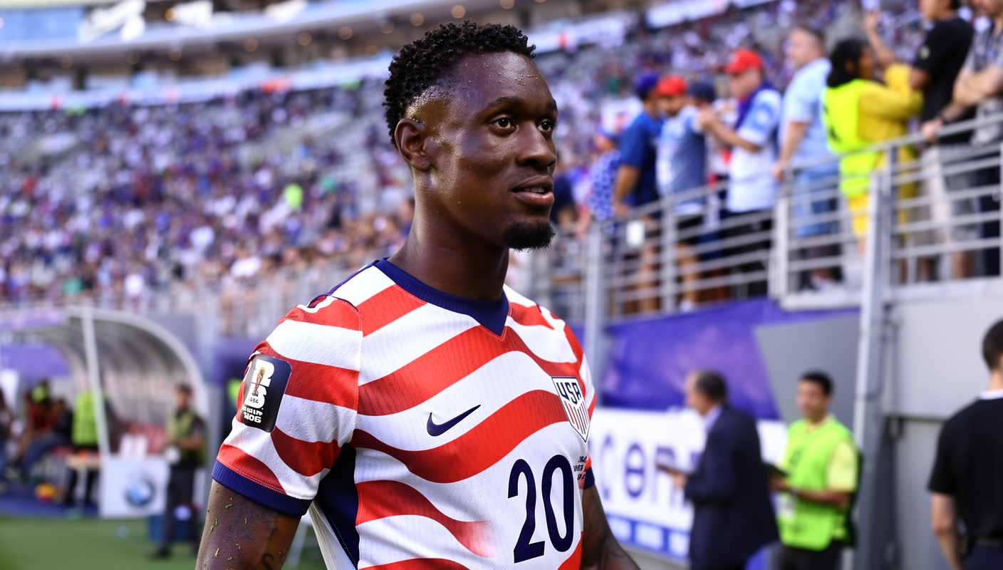 TOP1体育入口 - Folarin Balogun 红牌风波：VAR 判罚引发争议，美国队如何应对 - TOP1体育 文章头图